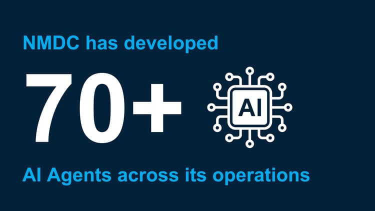 NMDC has developed 70+ AI agents across its operations
