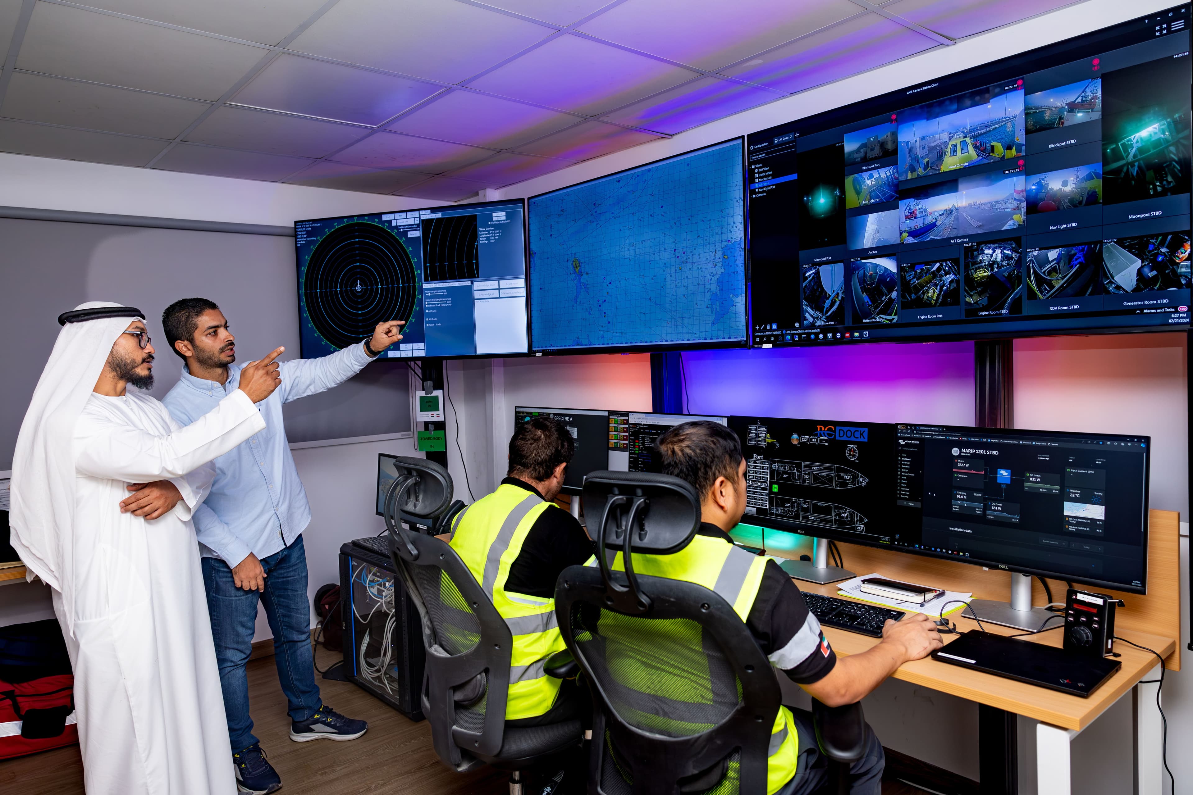 SAFEEN offshore vessel operating in rough sea