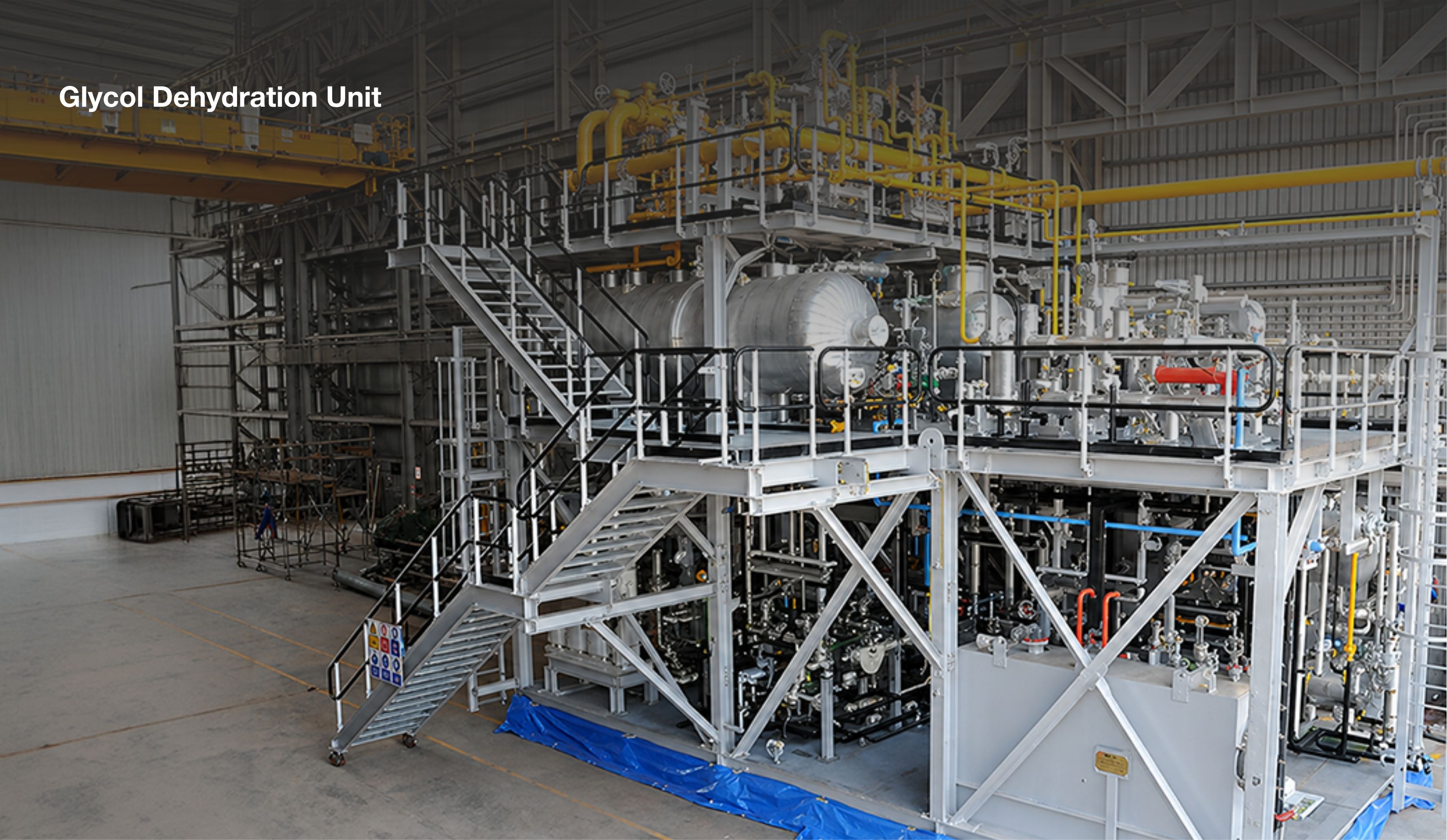 Process skid fabrication at NMDC Energy yard