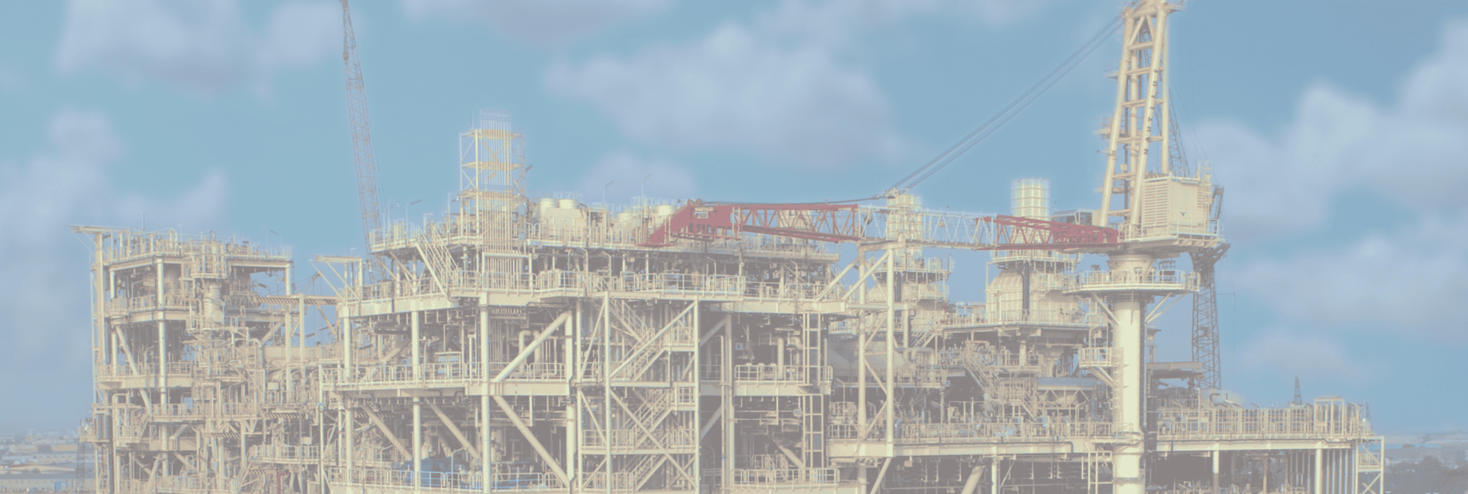 NMDC Energy offshore module at a fabrication yard