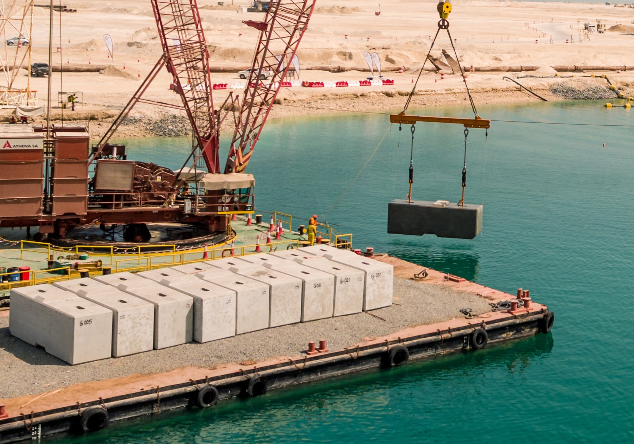 Precast concrete quay walls