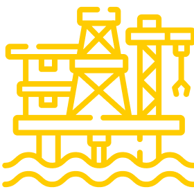 Onshore oil and gas sector icon