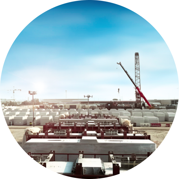 Emarat Europe precast construction yard