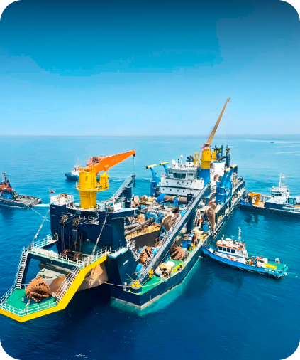 AL ALIA support vessel at sea