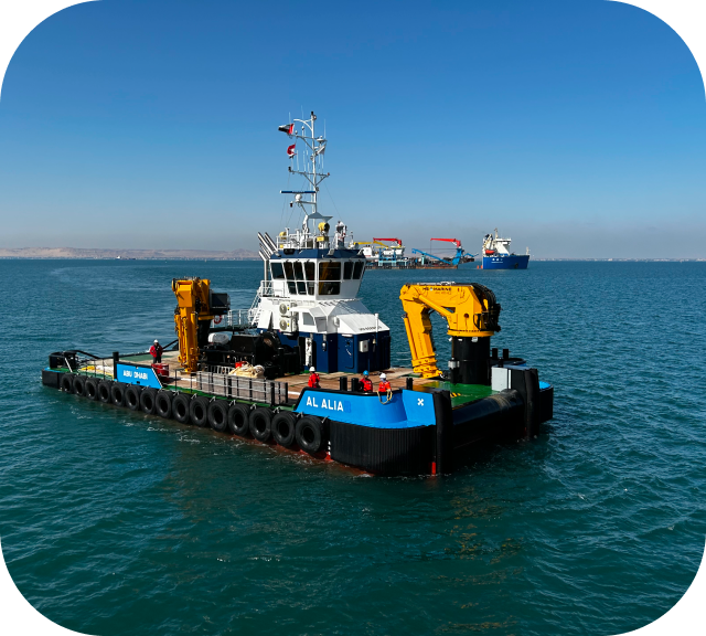 Tug vessels coordinating towing services